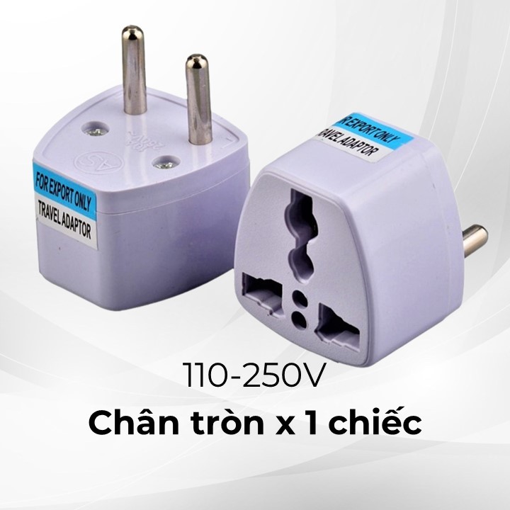 Ổ cắm chuyển đổi 3 chân sang 2 chân, phích cắm chuyển đổi 3 chấu nguồn 220V phù hợp mọi loại đầu cắm. an toàn chịu nhiệt