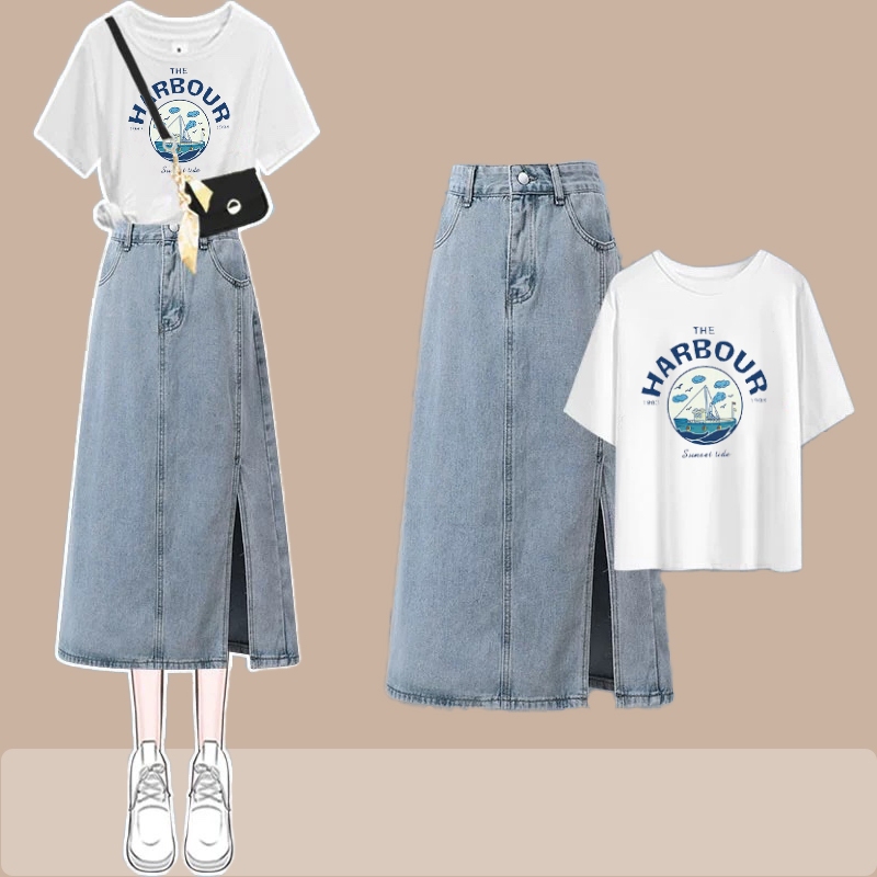Áo phông cotton in hình The Harbour BEESHOP H24116