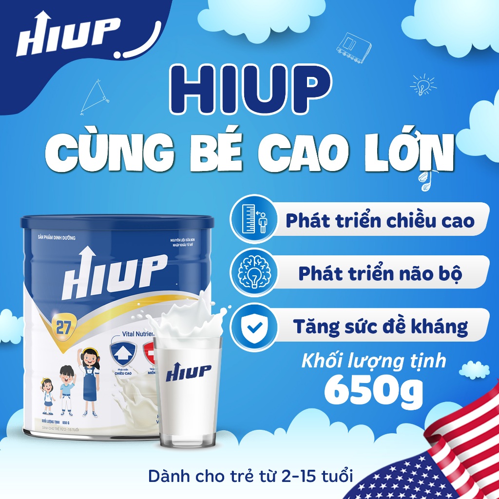 Ảnh Thực phẩm dinh dưỡng tăng chiều cao cho trẻ Hiup combo 6 hộp 1