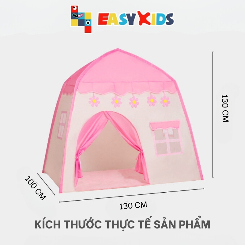 Lều công chúa hoàng tử cho bé cực đẹp, chất vải mềm mại, chống muỗi, thoáng khí, kích cỡ rộng