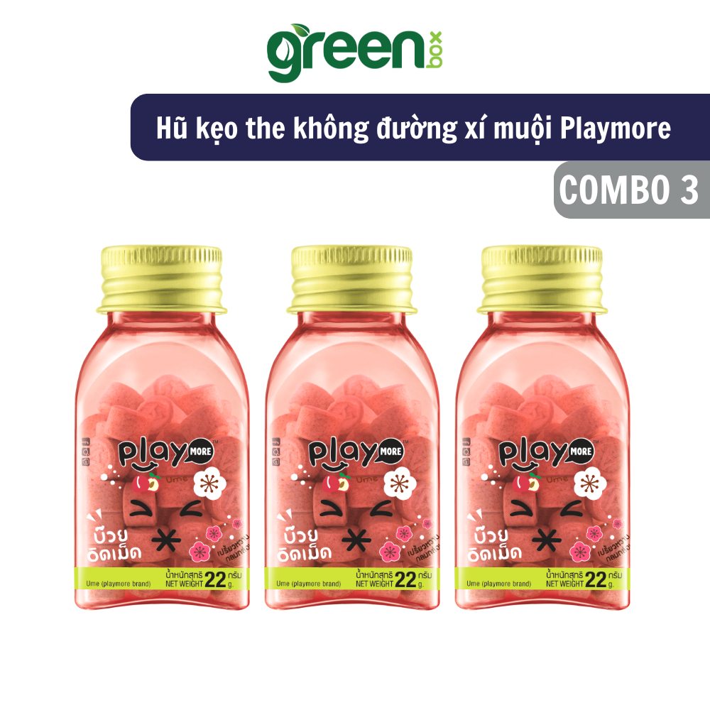 Ảnh Combo 2 hũ kẹo xí muội Playmore 22g 1