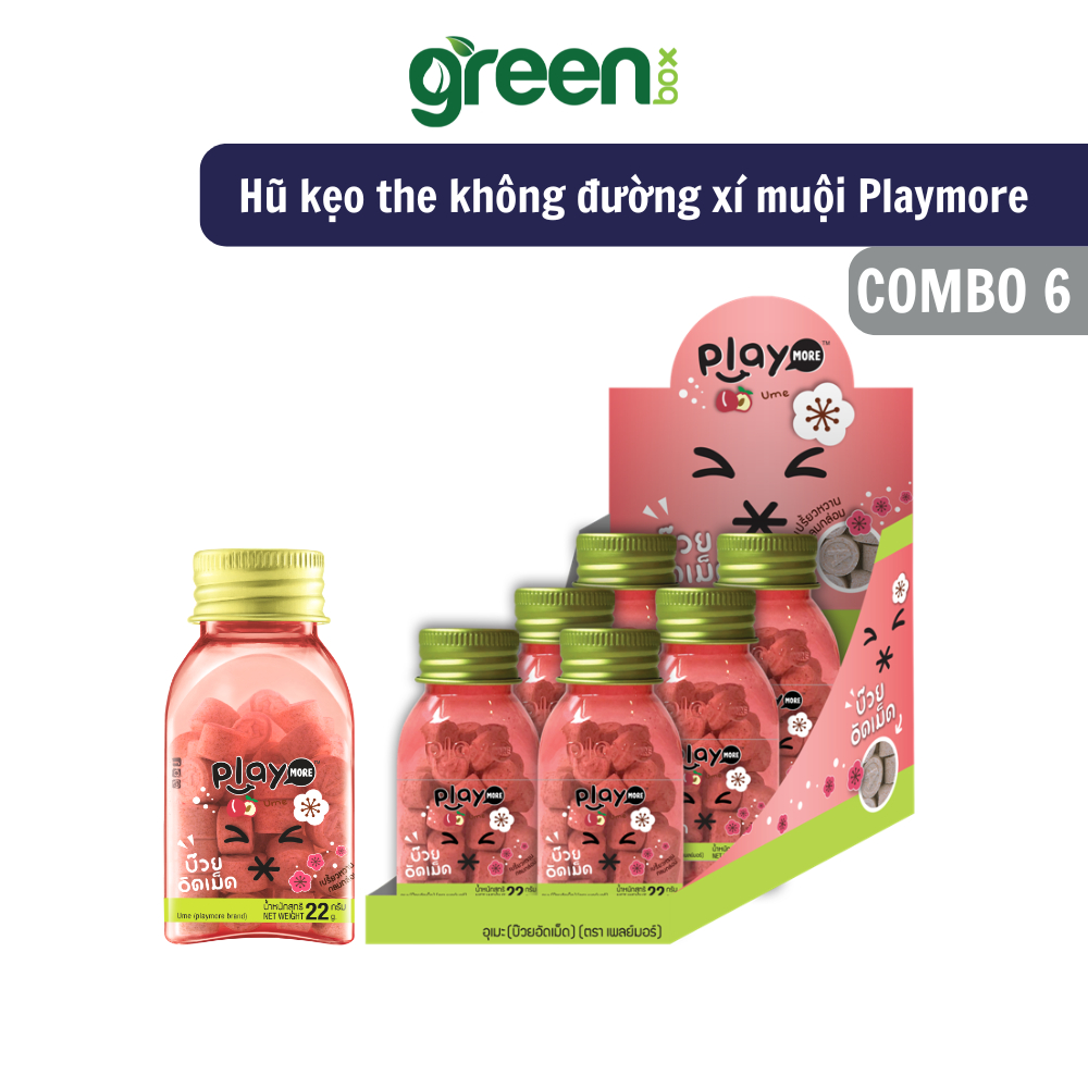 Ảnh Combo 2 hũ kẹo xí muội Playmore 22g 2