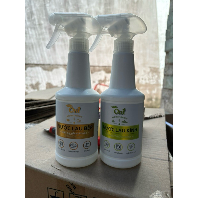 Nước lau bếp / lau kính cao cấp On1 500ml tinh dầu chanh Yuzu