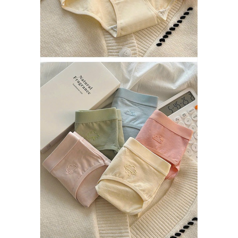 QUẦN LÓT COTTON HOẠ TIẾT IN NỔI 💕 MS2389