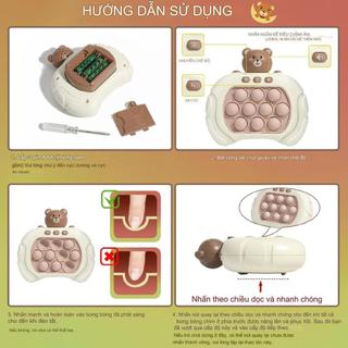 Đồ Chơi Pop It Thế Hệ Mới, Máy Chơi Game Bấm Nút Theo Đèn Nhạc Với Nhiều Level Tính Điểm Rèn Trí Thông Minh 89003