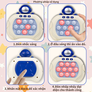 Đồ Chơi Pop It Thế Hệ Mới, Máy Chơi Game Bấm Nút Theo Đèn Nhạc Với Nhiều Level Tính Điểm Rèn Trí Thông Minh 89003