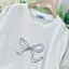 Áo thun 3158 YUSTUDIO, áo thun form rộng tay lỡ chất cotton khô mẫu Nơ Lớn