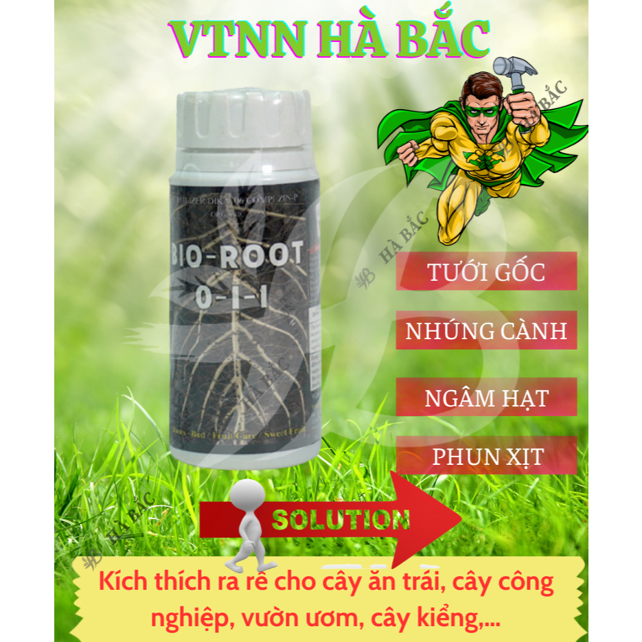Phân Bón Lá, Thuốc Kích Rễ Bio Root 0-1-1 Thiên Di - Nhập Khẩu Mỹ (100ml)
