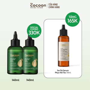 SPECIAL COMBO 2 chai Nước Dưỡng Tóc Tinh Dầu Bưởi 140ml - tặng Serum Sachi phục hồi tóc Cocoon 70ml