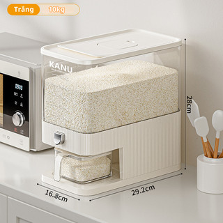 Thùng đựng gạo thông minh  lấy gạo tự động chất liệu nhựa PET cao cấp không mùi an toàn cho sức khỏe