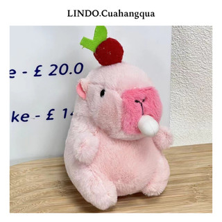 LINDOria Móc Khóa Capyabara Cute, Móc Khóa Gấu Bông Treo Cặp, Balo, Chìa Khóa, Quà tặng dễ thương