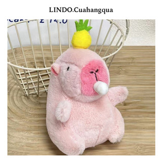 LINDOria Móc Khóa Capyabara Cute, Móc Khóa Gấu Bông Treo Cặp, Balo, Chìa Khóa, Quà tặng dễ thương
