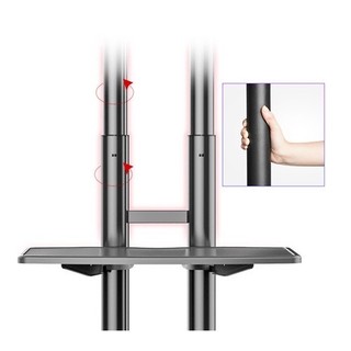 Gía Treo TiVi Di Động NB AVA1500-60-1P 32-70 inch, Chân Đế 1700A 32-75 inch Đầy Đủ Khay Camera, Chổ Để CPU