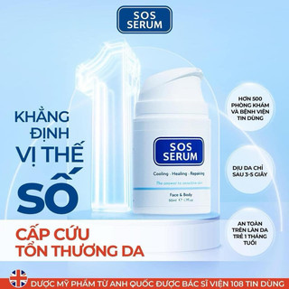 Tinh chất làm lạnh, p.hục h.ồi, sử.a ch.ữa da SOS SERUM Anh [SOS SERUM]