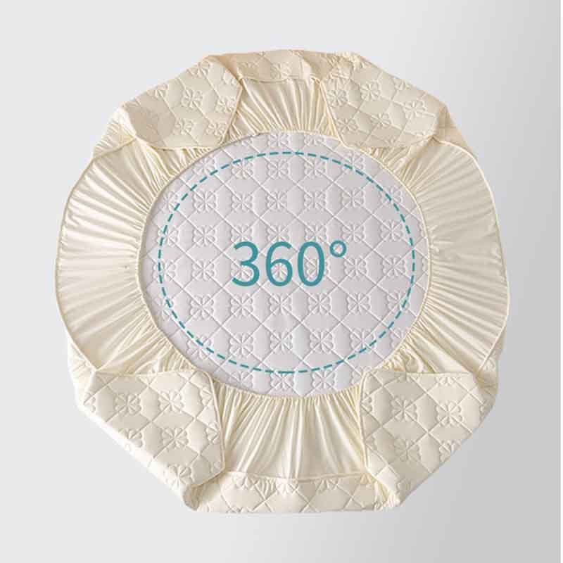 Bộ Ga Chống Thấm Cotton Đũi Bo Chun Bọc Nệm Cao Cấp Chính Hãng TOPAZ Nhập Khẩu Kèm 2 Vỏ gối Mang Lại Cảm Giác Dễ Chịu