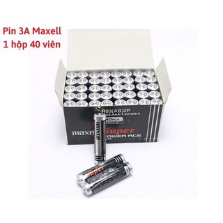 Hộp 40 Viên Pin Tiểu Nhỏ Maxell AAA - Hàng Chính Hãng
