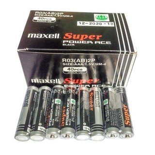 Hộp 40 Viên Pin Tiểu Nhỏ Maxell AAA - Hàng Chính Hãng