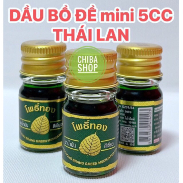 COMBO 2chai Dầu bồ đề nước 5cc Chính Hãng Thái Lan