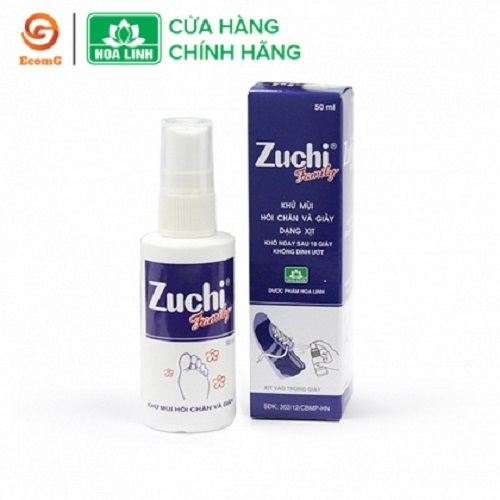 Ảnh Xịt khử mùi chân và giày - Zuchi Family 50ml -XZ2-02, giúp khử mùi tức thì, kháng khuẩn, giảm tiết mồ hôi, với hương thơ 1