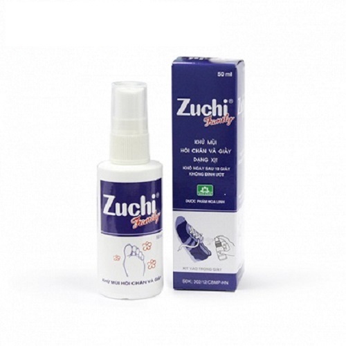 Ảnh Xịt khử mùi chân và giày - Zuchi Family 50ml -XZ2-02, giúp khử mùi tức thì, kháng khuẩn, giảm tiết mồ hôi, với hương thơ 2