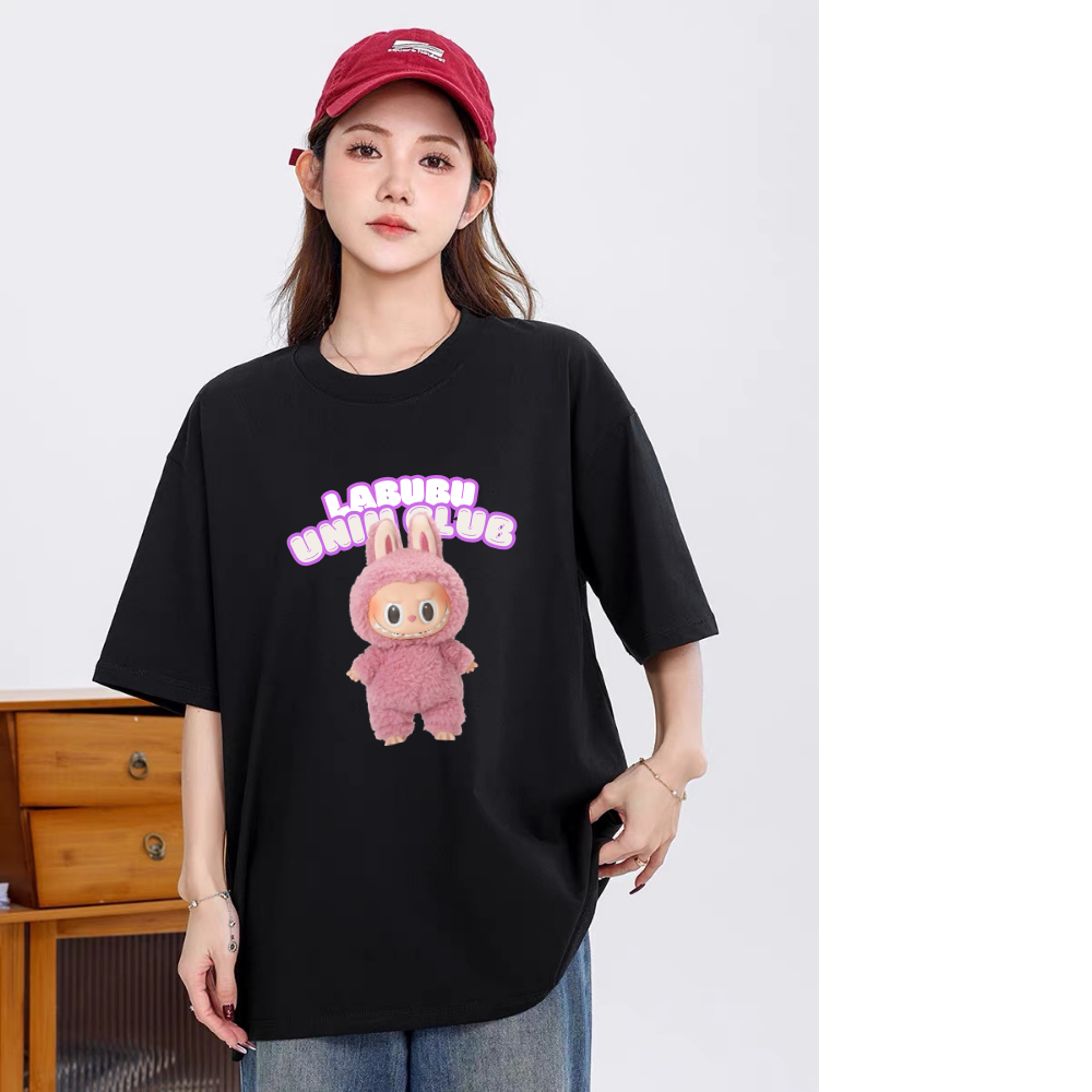 [Vải 250 GSM] Áo Thun Labubu In Hình Vải Cotton 250 Gsm Cao Cấp Mềm Min Thoáng Mát - APBUBU