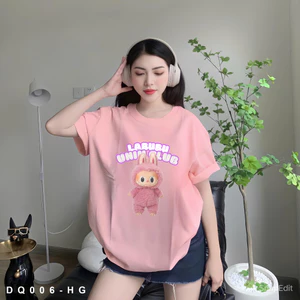 Áo Thun Labubu In Hình Vải Cotton 250 Gsm Cao Cấp Mềm Min Thoáng Mát - APBUBU