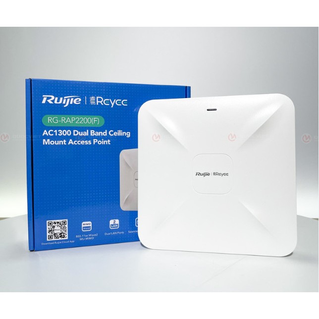Bộ phát Wifi ốp trần hoặc gắn tường RUIJIE REYEE RG-RAP2200(F) | Shopee ...