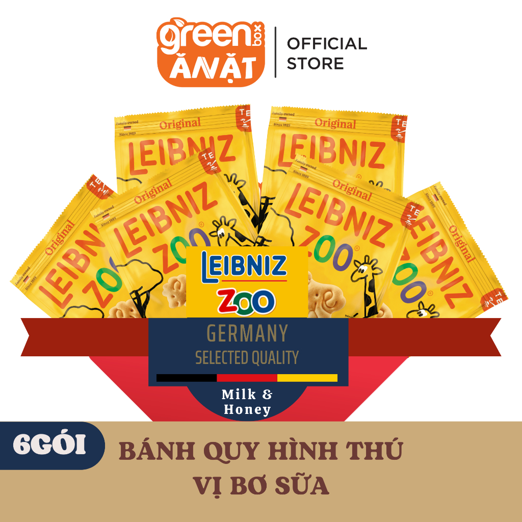 Ảnh Bánh qui bơ hình thú Leibniz Zoo 100g 2