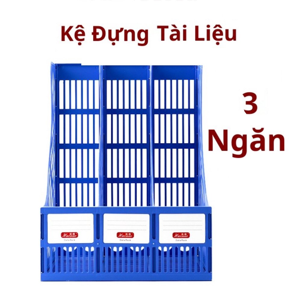 Khay nhựa đựng tài liệu nhựa 3 ngăn - Kệ rổ xéo đựng tài liệu, sách vỡ ...
