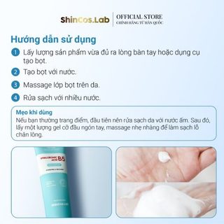 Sữa rửa mặt phục hồi thuần chay SHINCOS.LAB HA B5
