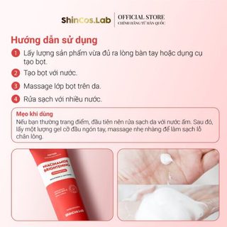Sữa rửa mặt dưỡng trắng thuần chay SHINCOS.LAB Niacinamide Brightening