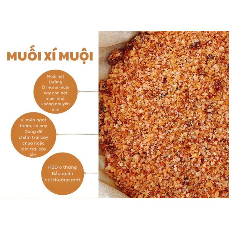 Muối xí muội Bà Thu . Trái cây sấy Minh Nhi