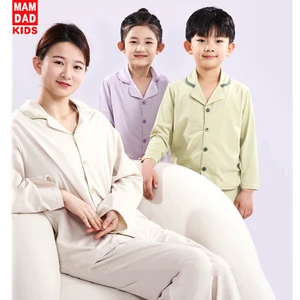 MỚI 2024 (15-62kg) Bộ Đồ Ngủ Pijama Dài Tay Bảo Vệ cho Mẹ và Bé Khỏi Gió Lạnh - chính hãng Mamdadkids (size từ 13-65kg)