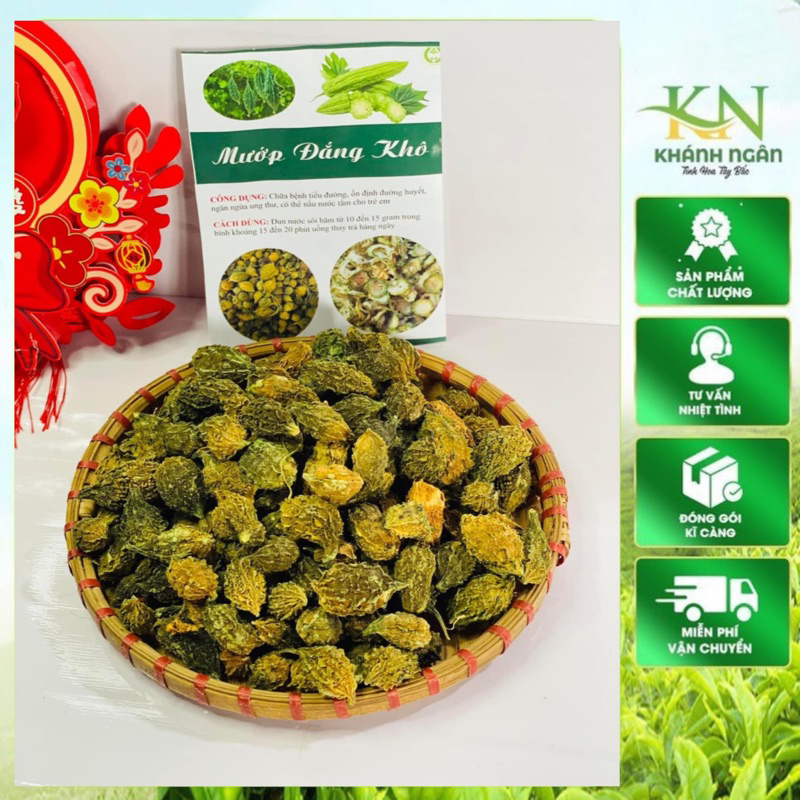 Mướp đắng khô(khổ qua rừng)nguyên quả, hỗ trợ người tiểu đường, bệnh gút, giảm mỡ máu [500-1000gr]