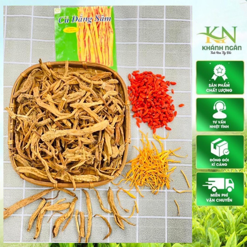 Đẳng sâm rừng tự nhiên (khô,sạch,đẹp) 500gr