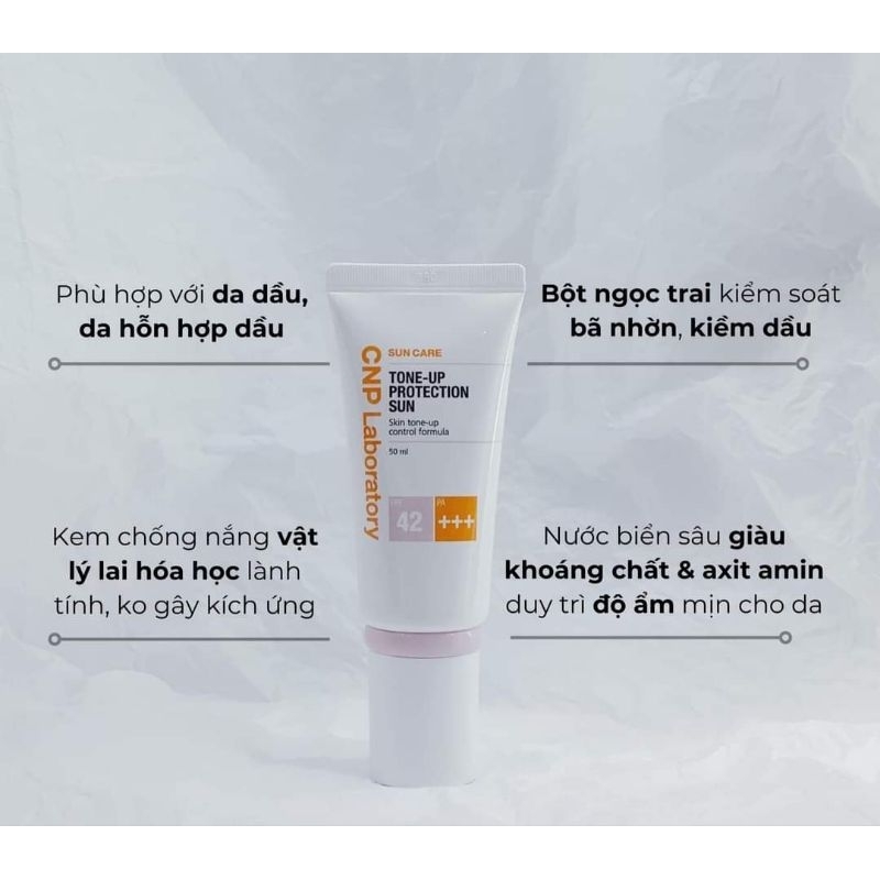 Kem chống nắng nâng tông da CNP Laboratory Tone-Up Protection Sun SPF42/PA+++ 50ml