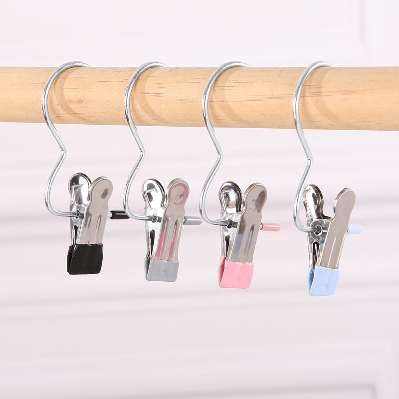 (Combo 5) Móc kẹp quần áo - Móc treo Inox đa năng