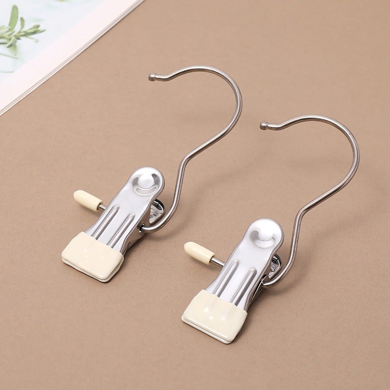(Combo 5) Móc kẹp quần áo - Móc treo Inox đa năng
