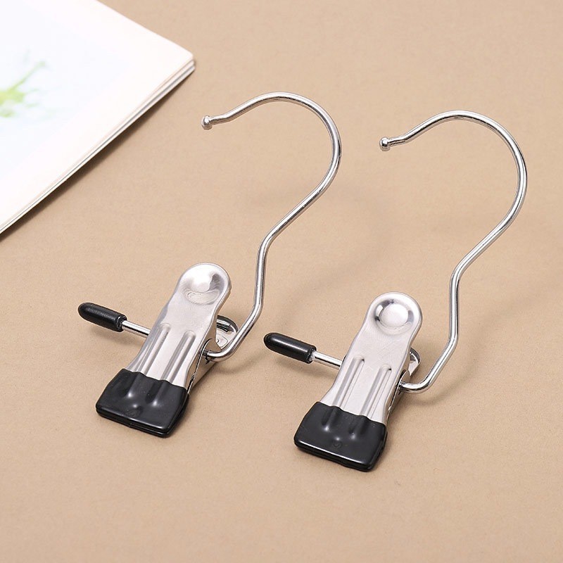 (Combo 5) Móc kẹp quần áo - Móc treo Inox đa năng