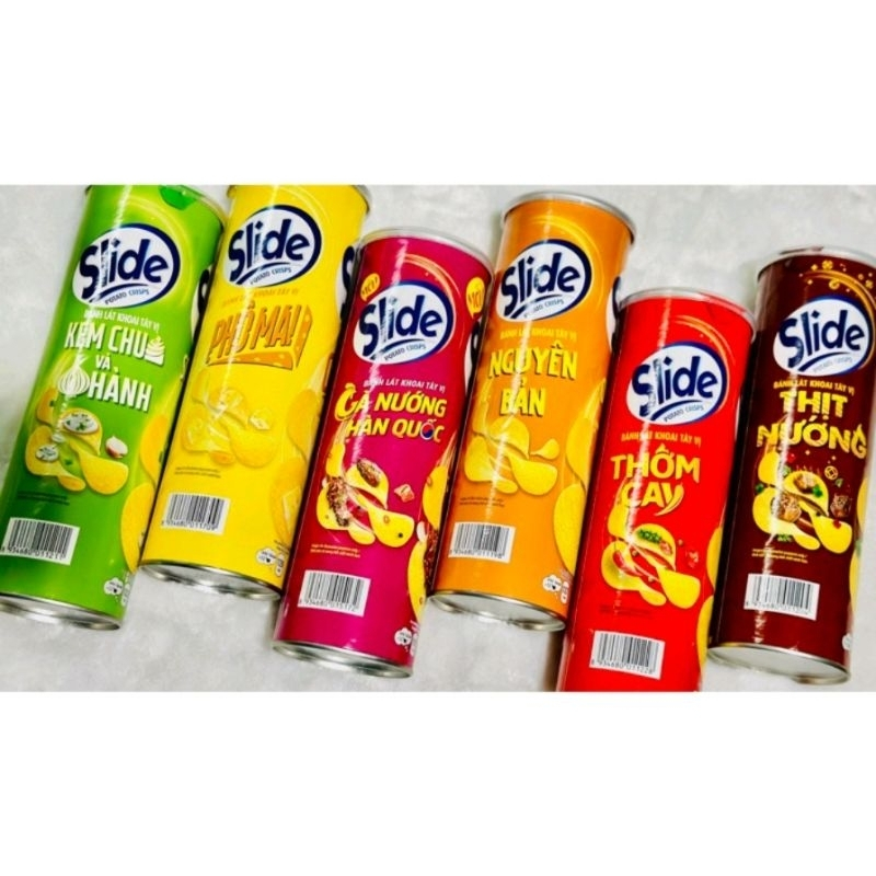 thùng 14 lon SLIDE khoai tây lớn 150gam đủ vị | Shopee Việt Nam