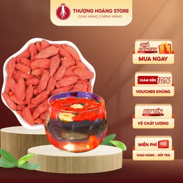 Kỷ Tử Ninh Hạ Câu Kỷ Tử Hữu Cơ 100Gr, Kỷ Tử Đỏ Thượng Hoàng Quả To, Đều, Thơm Ngọt, Kỷ Tử Giúp Đẹp Da Bồi Bổ Khí Huyết