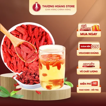 Câu Kỷ Tử Ninh Hạ 1Kg Thượng Hạng, Kỷ Tử Đỏ Sấy Khô Thượng Hoàng Loại To Đều, Kỷ Tử Ninh Hạ Giúp Bố Khí, An Thần Đẹp Da