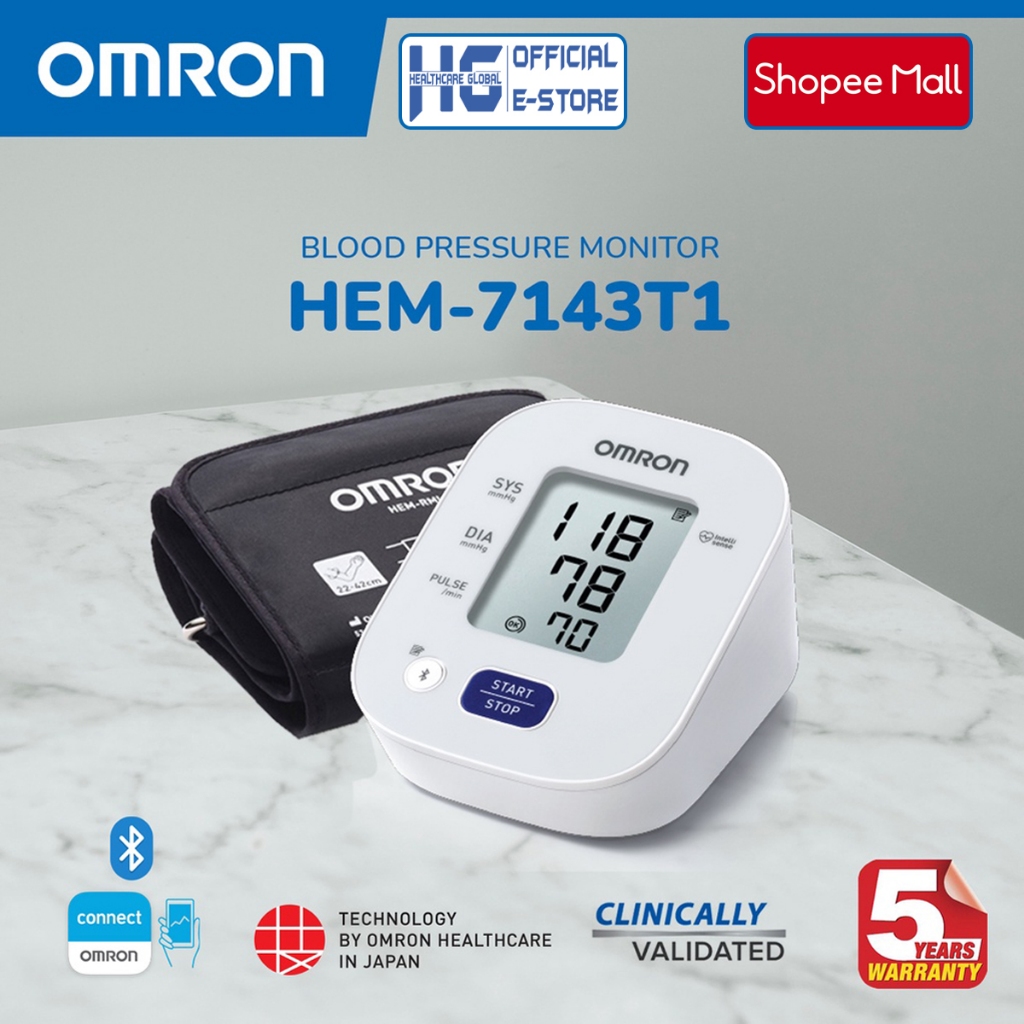 Ảnh Máy Đo Huyết Áp Bắp Tay Tự Động Omron HEM-7143T1 | Công Nghệ Intellisense Hỗ Trợ Đo Huyết Áp, Nhịp Tim Ngay Tại Nhà 2