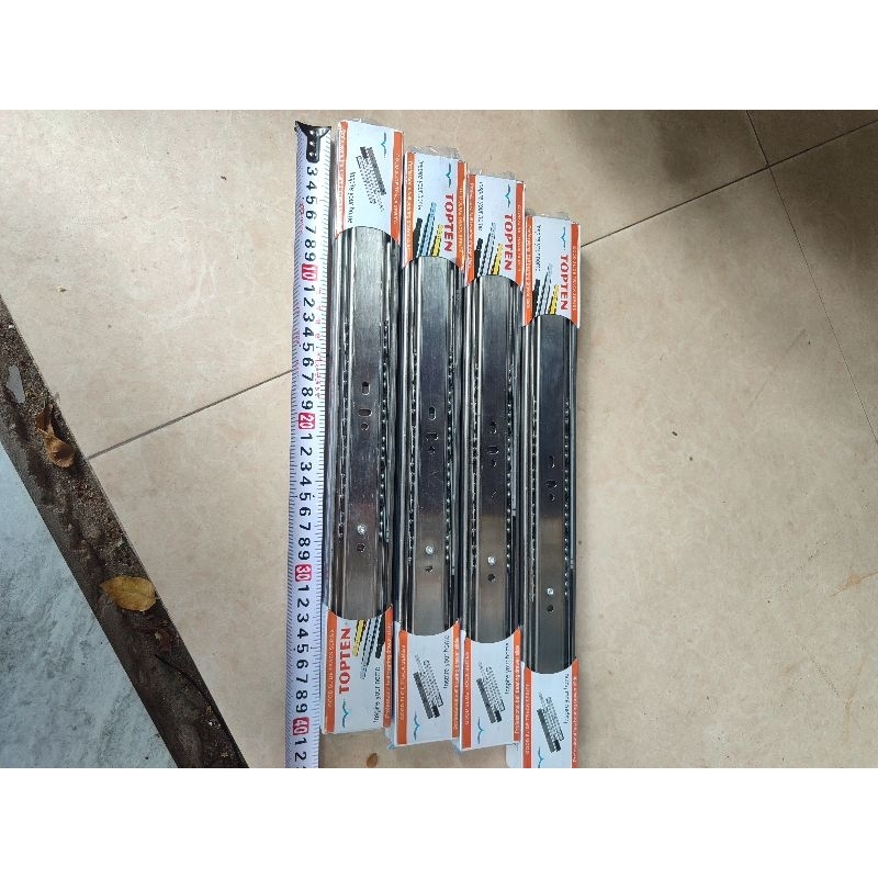 Ray trượt ngăn kéo INOX 3 tầng bản rộng 45mm siêu bền | Shopee Việt Nam