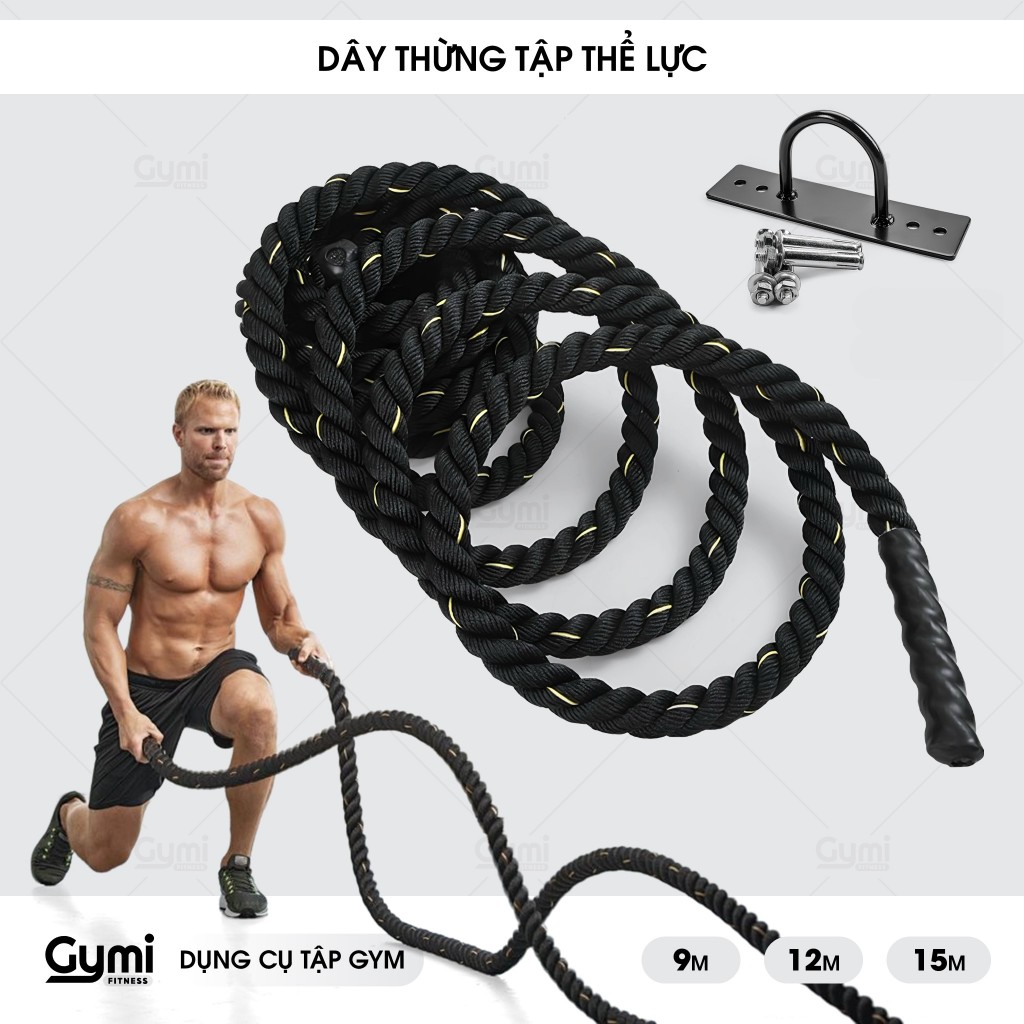 Dây Thừng Tập Thể Lực Cao Cấp Cho Phòng Gym - DayThung