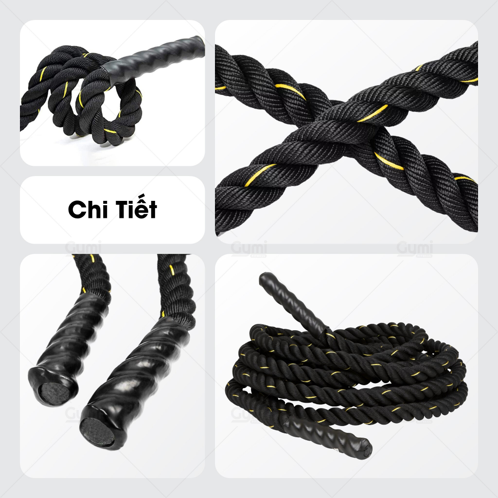 Dây Thừng Tập Thể Lực Cao Cấp Cho Phòng Gym - DayThung