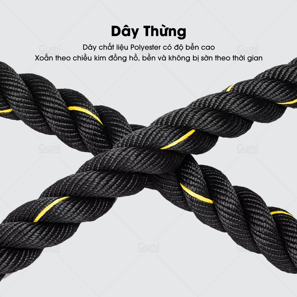 Dây Thừng Tập Thể Lực Cao Cấp Cho Phòng Gym - DayThung