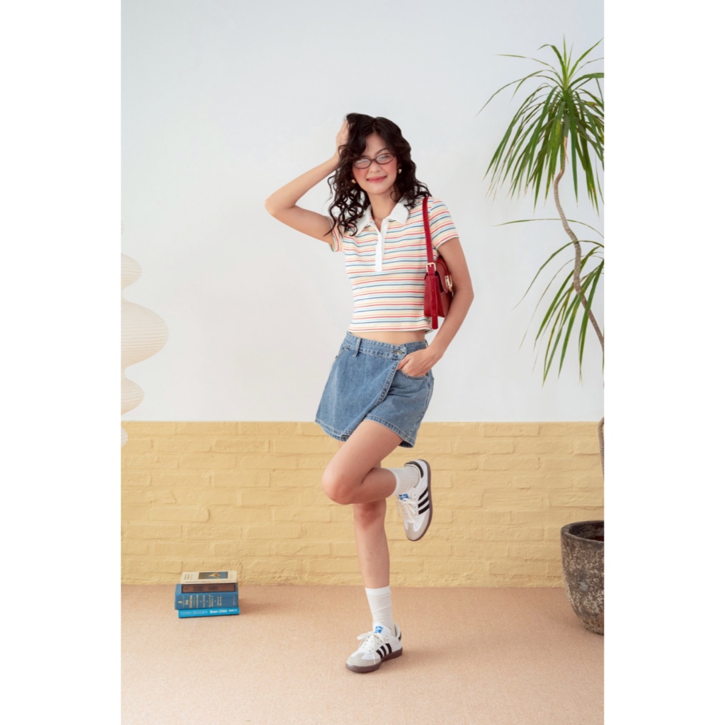 Ảnh LIBÉ WORKSHOP - Quần váy ngắn vải denim 1