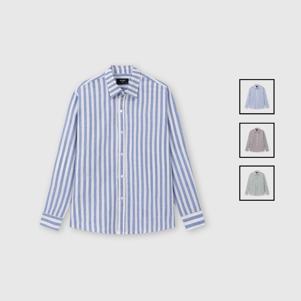 Áo sơ mi ROWAY form regular | dài tay linen | Shopee Việt Nam