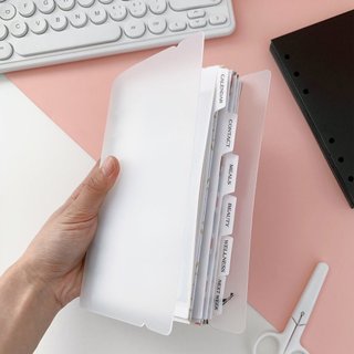SET BÌA PHÂN MỤC CÓ TÚI TAB NGANG CHO SỔ A5/A6/A7